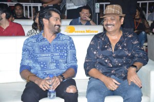 Ghani movie pre-release event that is attended by Varun Tej, Saiee Manjrekar, Allu Arjun, Allu Aravind, Harish Shankar and others