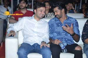 Ghani movie pre-release event that is attended by Varun Tej, Saiee Manjrekar, Allu Arjun, Allu Aravind, Harish Shankar and others