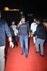 Ghani movie pre-release event that is attended by Varun Tej, Saiee Manjrekar, Allu Arjun, Allu Aravind, Harish Shankar and others