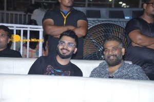 Ghani movie pre-release event that is attended by Varun Tej, Saiee Manjrekar, Allu Arjun, Allu Aravind, Harish Shankar and others