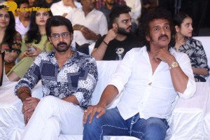 Pictures from the Release Punch Event of the Telugu Movie ‘Ghani’ - attended by Varun Tej, Suniel Shetty, Upendra, Naveen Chandra, and Saiee Manjrekar
