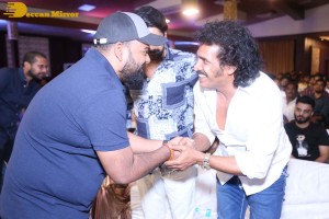 Pictures from the Release Punch Event of the Telugu Movie ‘Ghani’ - attended by Varun Tej, Suniel Shetty, Upendra, Naveen Chandra, and Saiee Manjrekar