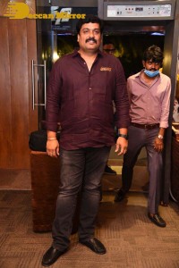 Pictures from the Release Punch Event of the Telugu Movie ‘Ghani’ - attended by Varun Tej, Suniel Shetty, Upendra, Naveen Chandra, and Saiee Manjrekar