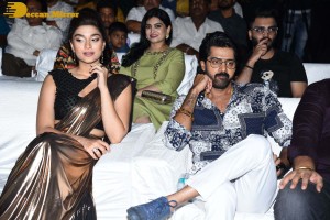 Pictures from the Release Punch Event of the Telugu Movie ‘Ghani’ - attended by Varun Tej, Suniel Shetty, Upendra, Naveen Chandra, and Saiee Manjrekar
