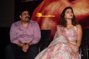 Varun Tej and Saiee Manjrekar attend the trailer launch of the movie Ghani