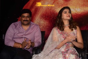 Varun Tej and Saiee Manjrekar attend the trailer launch of the movie Ghani