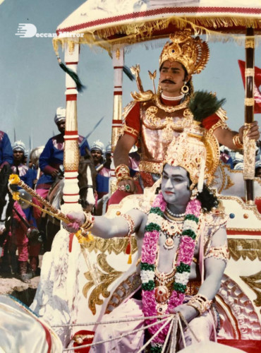 Stills from Ghatotkachudu shooting