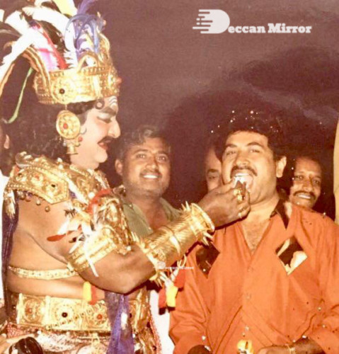 Stills from Ghatotkachudu shooting