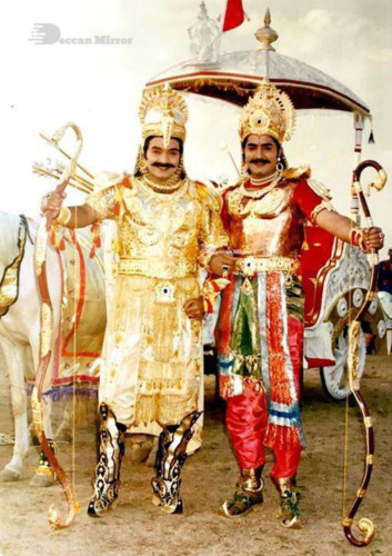 Stills from Ghatotkachudu shooting