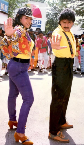 Stills from Ghatotkachudu shooting