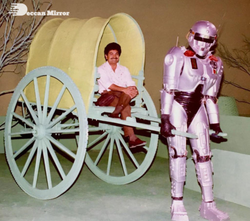 Stills from Ghatotkachudu shooting