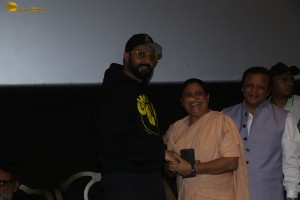 Ghoomer cast Abhishek Bachchan and Saiyami Kher interact with the specially abled children at PVR in Bandra