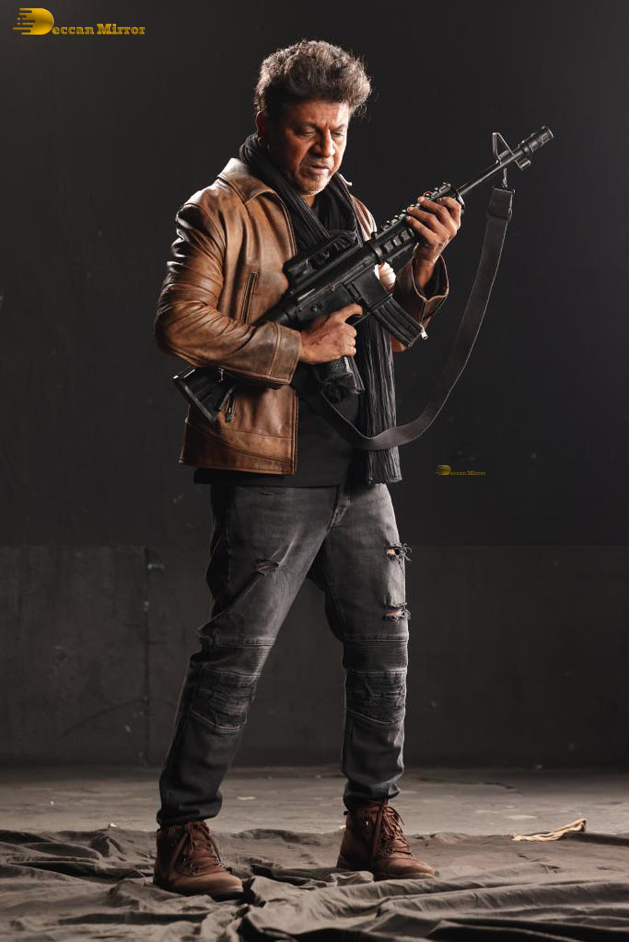 See the latest stills of Shiva Rajkumar from ‘Ghost’ » Deccan Mirror