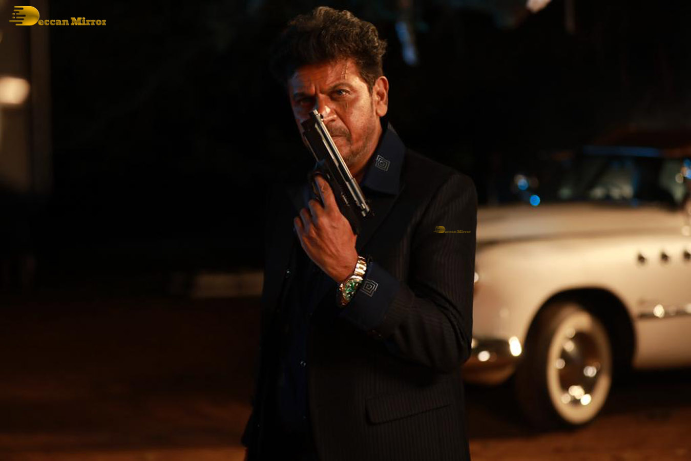 See the latest stills of Shiva Rajkumar from ‘Ghost’ » Deccan Mirror