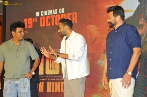 Ghost Press Meet attended by Shiva Rajkumar, Jayaram, and Archana Jois