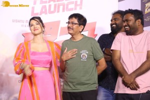 Ginna movie teaser launch with actors Manchu Vishnu and Payal Rajput and Sunny Leone