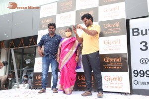 Actress Nivetha Pethuraj and YouTube personality Gangavva launch Gismat Restaurant at A.S.Rao Nagar