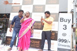 Actress Nivetha Pethuraj and YouTube personality Gangavva launch Gismat Restaurant at A.S.Rao Nagar