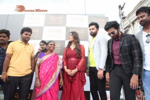 Actress Nivetha Pethuraj and YouTube personality Gangavva launch Gismat Restaurant at A.S.Rao Nagar