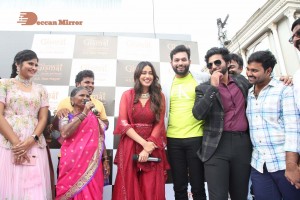 Actress Nivetha Pethuraj and YouTube personality Gangavva launch Gismat Restaurant at A.S.Rao Nagar