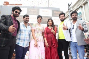 Actress Nivetha Pethuraj and YouTube personality Gangavva launch Gismat Restaurant at A.S.Rao Nagar