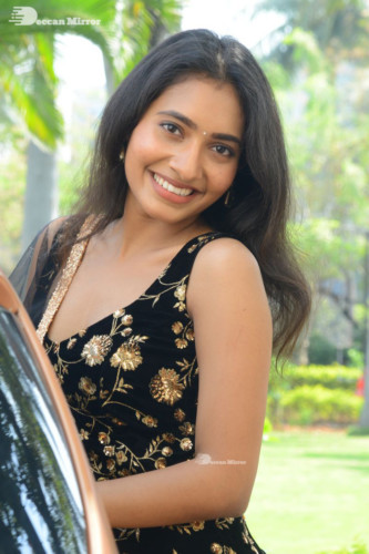 Telugu Actress Gnaneswari Kandregula in a black salwar dress