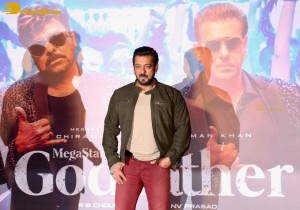 Godfather Hindi Trailer Launch attended by Salman Khan and Chiranjeevi