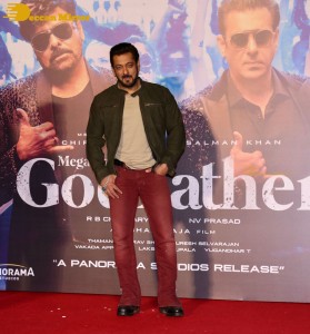 Godfather Hindi Trailer Launch attended by Salman Khan and Chiranjeevi