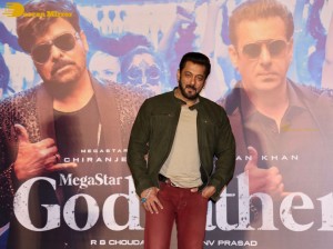 Godfather Hindi Trailer Launch attended by Salman Khan and Chiranjeevi
