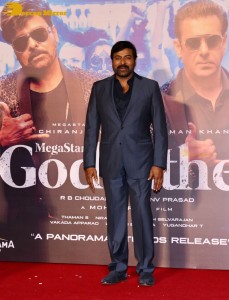 Godfather Hindi Trailer Launch attended by Salman Khan and Chiranjeevi