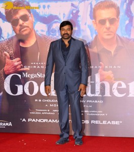 Godfather Hindi Trailer Launch attended by Salman Khan and Chiranjeevi
