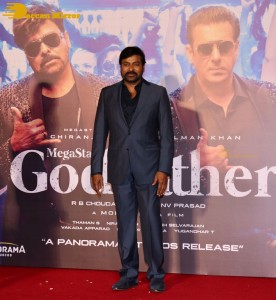 Godfather Hindi Trailer Launch attended by Salman Khan and Chiranjeevi