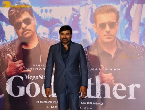 Godfather Hindi Trailer Launch attended by Salman Khan and Chiranjeevi