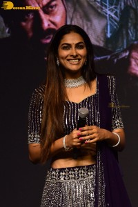 Godfather movie success meet attended by Chiranjeevi, Warina Hussain and Divi Vadthya