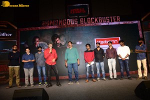 Godfather movie success meet attended by Chiranjeevi, Warina Hussain and Divi Vadthya