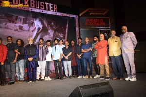Godfather movie success meet attended by Chiranjeevi, Warina Hussain and Divi Vadthya