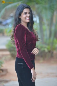 actres goldie nissy photoshoot in a maroon velvet top