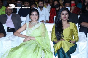 Keerthy Suresh and Ram Charan Teja at the movie ‘Good Luck Sakhi’ Pre-Release