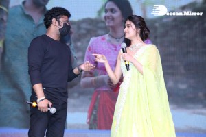 Keerthy Suresh and Ram Charan Teja at the movie ‘Good Luck Sakhi’ Pre-Release