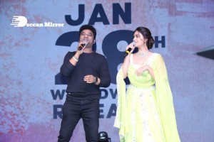 Keerthy Suresh and Ram Charan Teja at the movie ‘Good Luck Sakhi’ Pre-Release