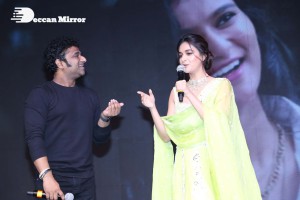 Keerthy Suresh and Ram Charan Teja at the movie ‘Good Luck Sakhi’ Pre-Release