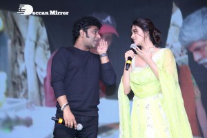 Keerthy Suresh and Ram Charan Teja at the movie ‘Good Luck Sakhi’ Pre-Release