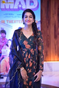 actress Gopika Udayan sweet looks in black floral salwar