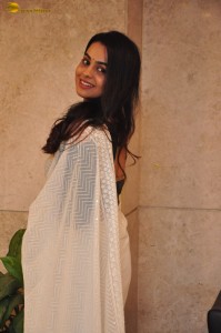 actress Gopika Udayan cute in a white saree