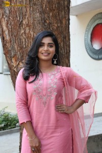 actress gouri g kishan in a pink salwar kameez