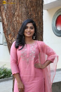 actress gouri g kishan in a pink salwar kameez