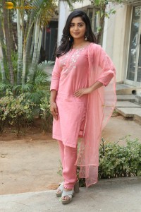 actress gouri g kishan in a pink salwar kameez