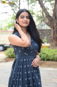 telugu actress gouri priya reddy in a blue summer dress