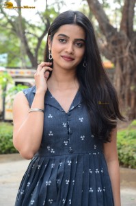 telugu actress gouri priya reddy in a blue summer dress