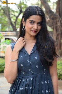 telugu actress gouri priya reddy in a blue summer dress